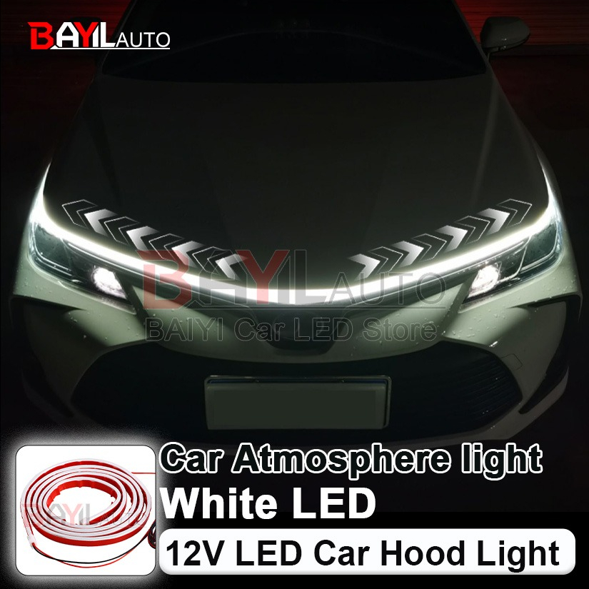 Running Headlamp Led - Striscia luminosa bianca per cofano auto