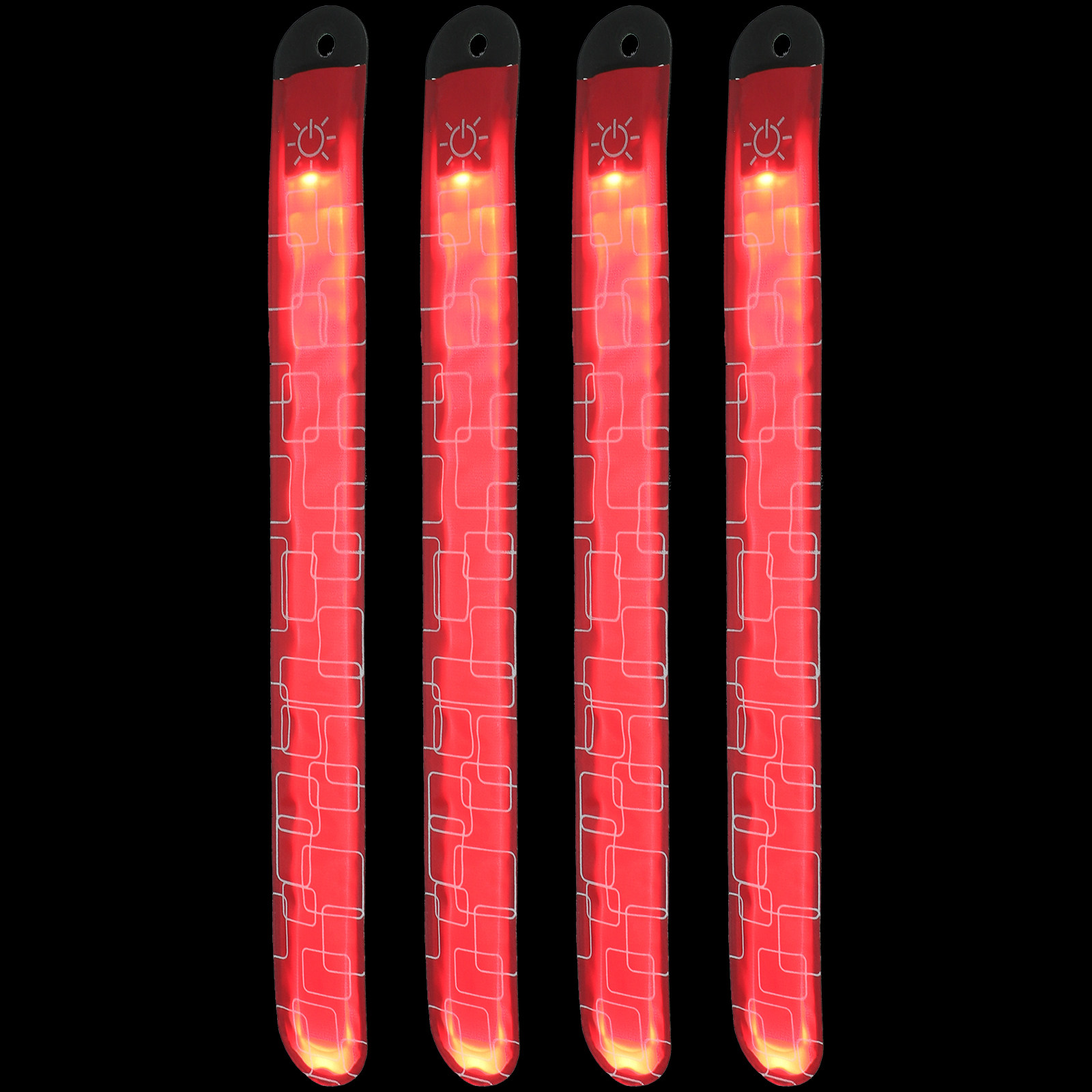 Ultragear Running - Set di 4 Fasce LED per