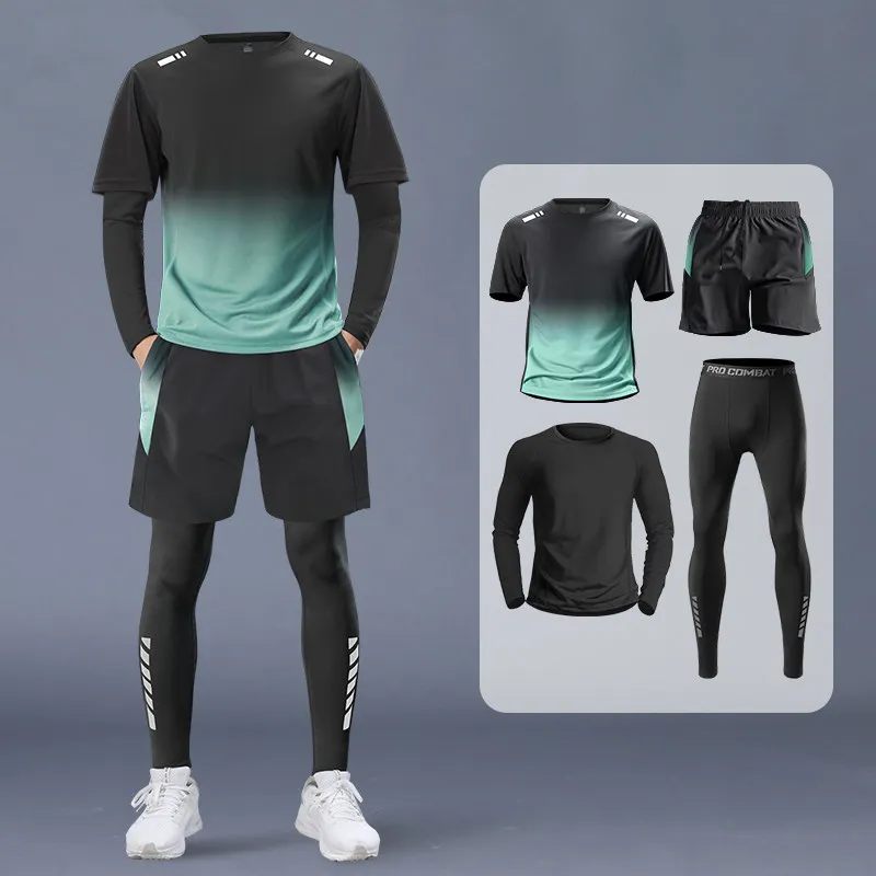 Set Sportivo da Uomo 4 Pezzi - - Running Gear Usa recensione e prezzo