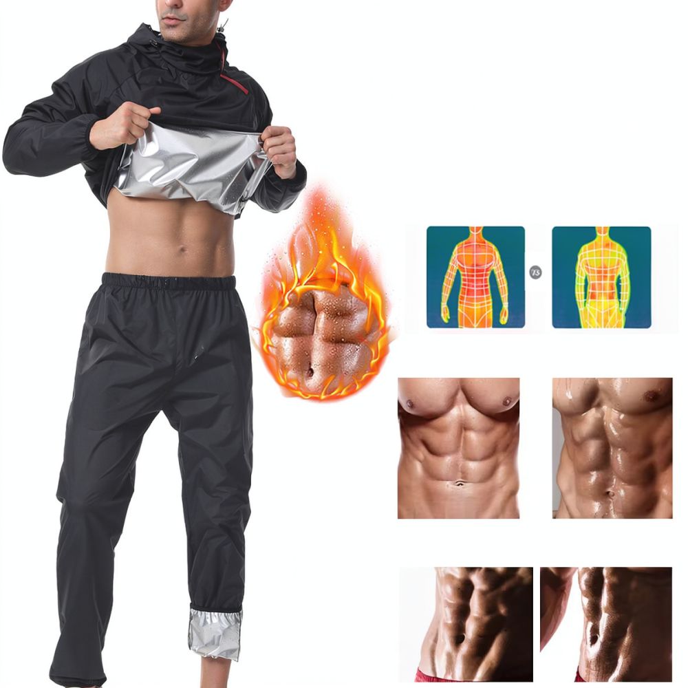 Tuta da Sauna per Uomo, Taglie - Running Gear Plus Size recensione e prezzo